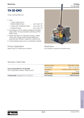 Фитинг для РВД Parker TH3E-EM3